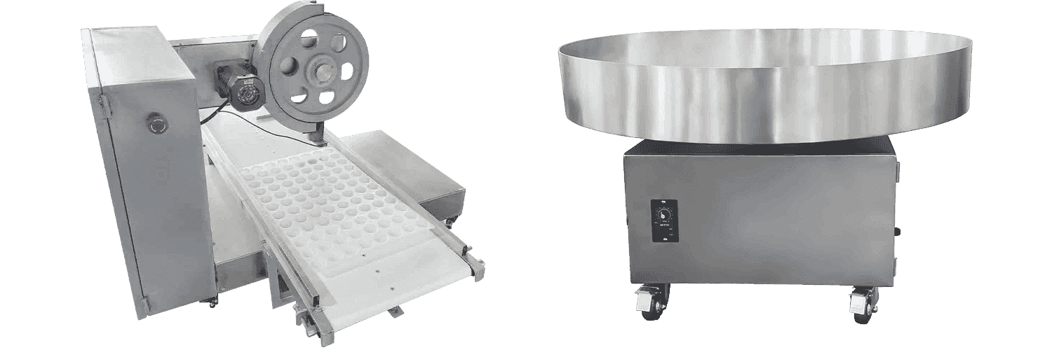 ST-280Aモチラッパーパウダーマシン/トレイを整列したボールラーニングマシン